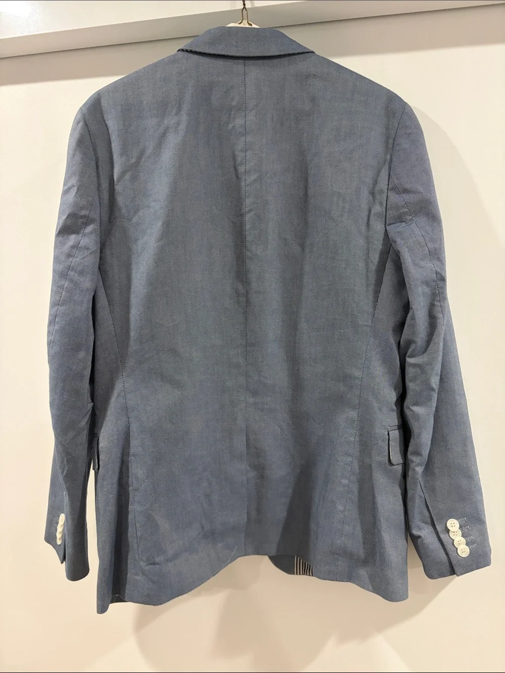 Express Light Blue Two-Button Sport Coat